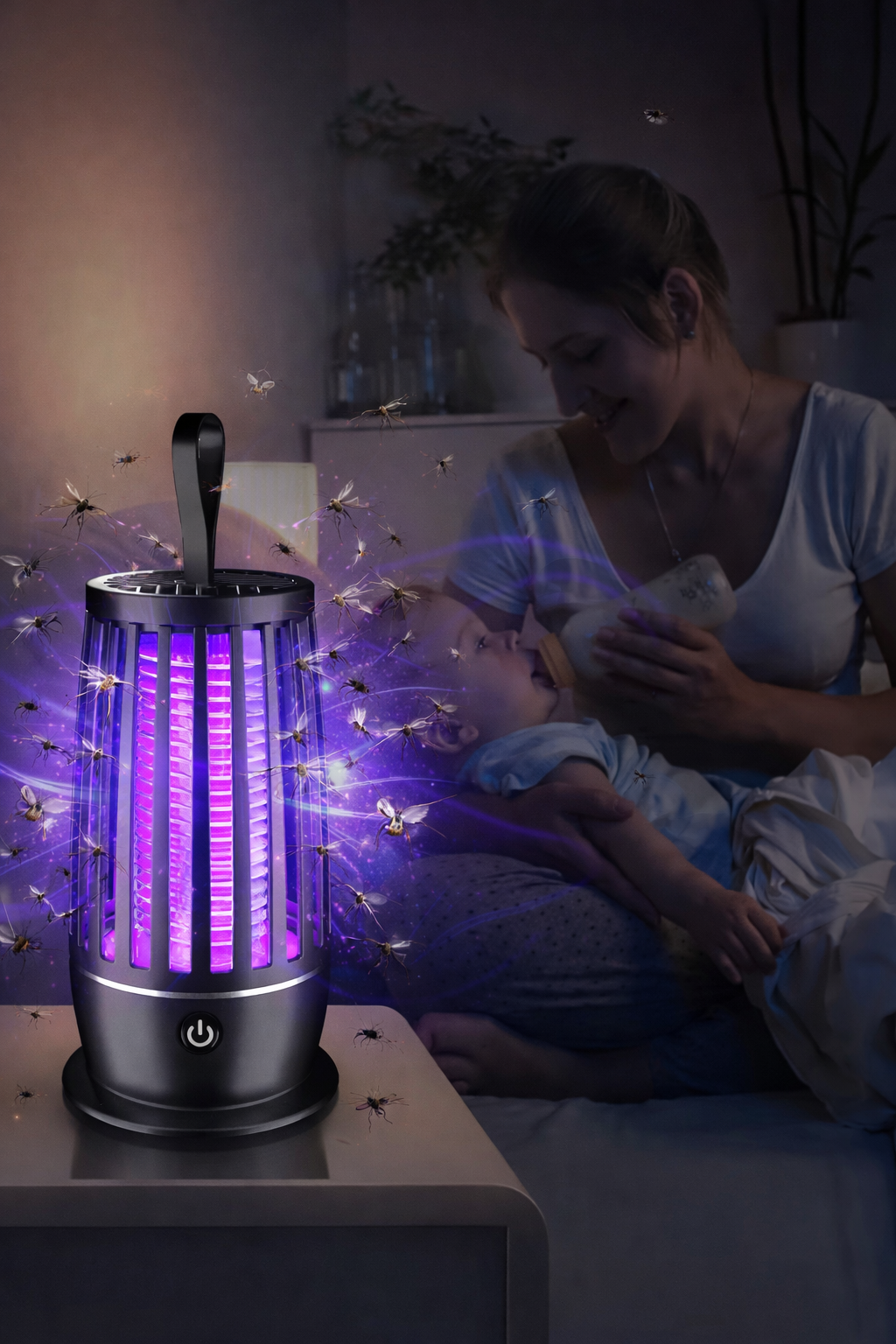 BezKomara™ – Przenośna Lampa na Komary UV | Cicha i Bezpieczna